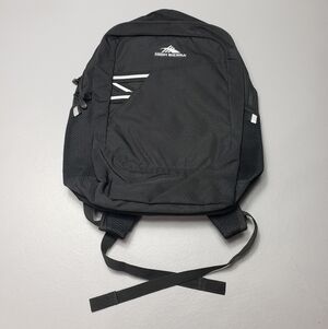 high Sierra black full size school backpack gender neutral